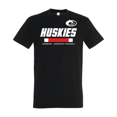 T-Shirt Huskies Hanseatic, schwarz