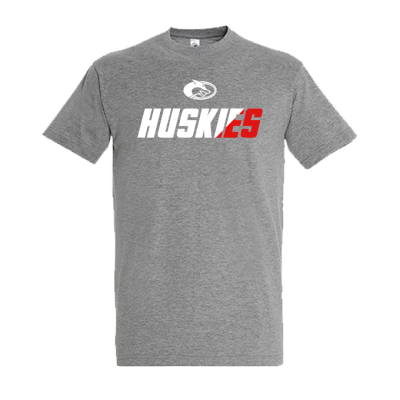 T-Shirt Huskies, grau