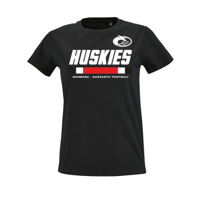Frauen-T-Shirt Huskies Hanseatic, schwarz