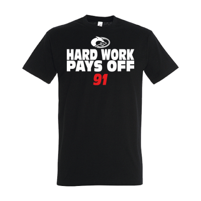 T-Shirt HARD WORK, schwarz